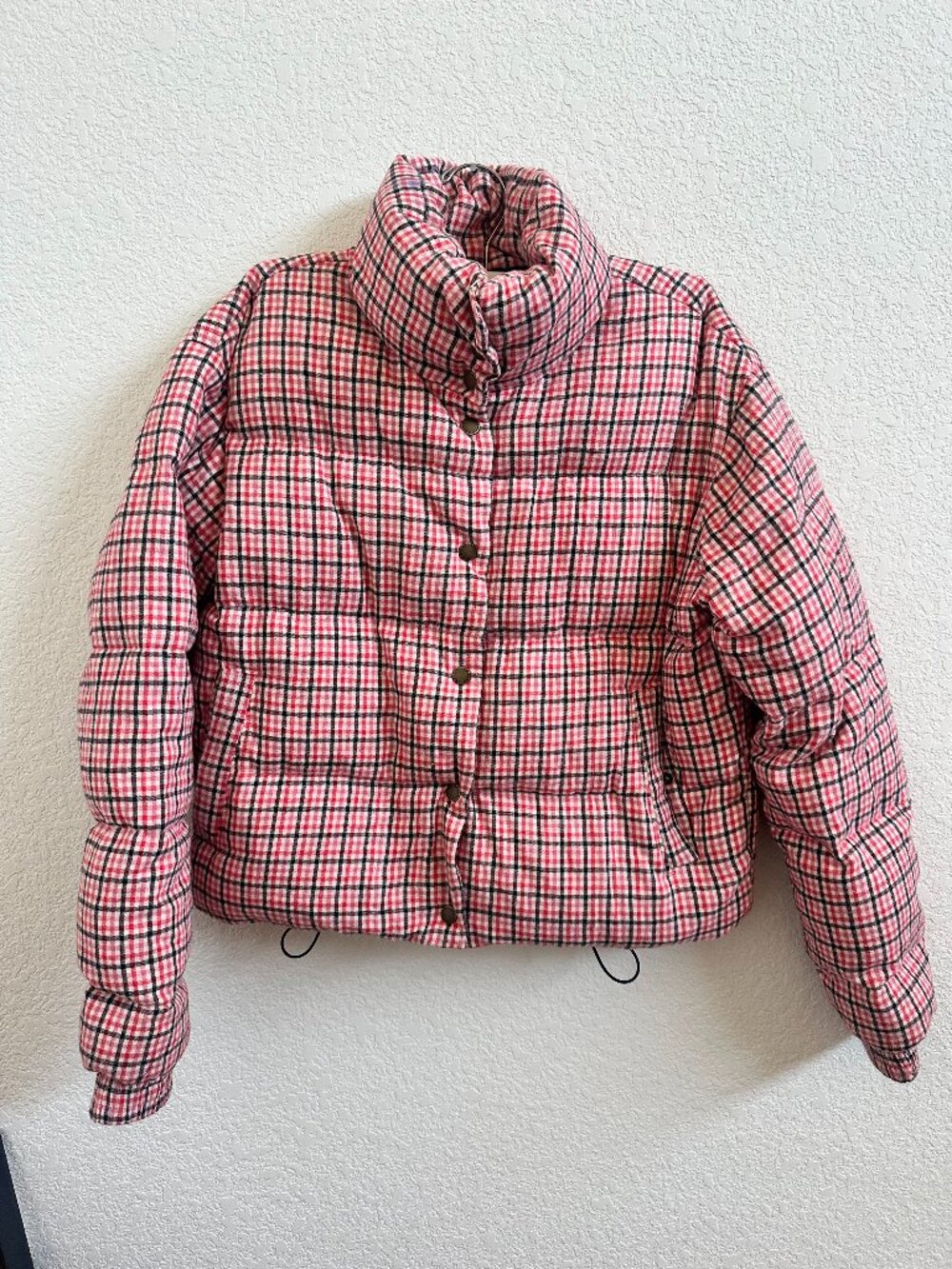 Marine Layer Red, White and Blue Puffer Jacket, Small